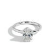 2.09 Carat Oval Lab Grown Diamond Hidden Halo Engagement Ring