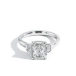 2.06 Carat Radiant Cut Three Stone Lab Grown Diamond Engagement Ring