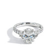 2.87 Carat Oval Cut Lab Grown Diamond Engagement Ring 