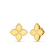 Roberto Coin Princess Flower Yellow Gold Earrings