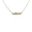 Haluchi Belluni Tresore Horizontal Diamond Pendant Necklace