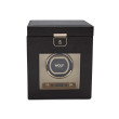 Palermo Single Winder Watch Box in Anthracite Frontal View