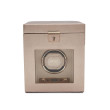 Palermo Single Winder Watch Box in Rose Gold Front View