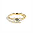 The East to West Solitaire Pavé