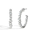 Multi Shape Diamond hoop earrings