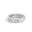 6.45ctw Oval Diamond Eternity Ring in Platinum