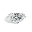 Robert Pelliccia 5 Carat Round Diamond Three Stone Engagement Ring Setting