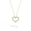 0.50ctw heart necklace in yellow