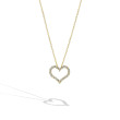 0.25 Heart Necklace Yellow Gold