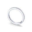 Tacori Dantela Large Diamond Platinum Eternity Ring profile view