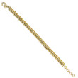 Private Label Curved Link Bracelet in Yellow Gold