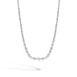 4 Carat Fancy Shape Halfway Diamond Necklace