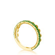 Tacori Crescent Crown 3/4 Emerald Ring
