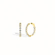 The Yellow Gold Floating Diamond Hoop Earrings - 3 CTW
