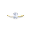 Tacori Oval Two Tone Hidden Halo Engagement Ring Setting