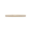 Tacori Lunetta Crescent Halfway French Pave Wedding Band in 18K Rose Gold