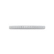 Tacori Lunetta Crescent Halfway French Pave Wedding Band in 18K White Gold