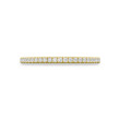 Tacori Lunetta Crescent Halfway French Pave Wedding Band in 18K Yellow Gold