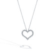 0.50ctw heart necklace