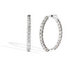 Round Chunky Diamond Hoop Earrings- 10 Carats