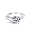 Lab Grown Pave Engagement Ring Profile