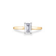 Tacori Two Tone Emerald Hidden Halo Engagement Ring Setting