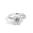 Tacori RoyalT Cadillac Three Stone Emerald Cut Engagement Ring