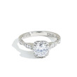 Tacori Dantela Round Cushion Halo Pavé Diamond Engagement Ring Setting