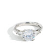 Tacori Royal T Round Side Stone Engagement Ring Setting in Platinum