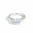 Verragio Classic Round Diamond Three Stone Engagement Ring Setting