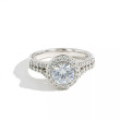 Verragio Classic Round Diamond Halo Pave Engagement Ring Setting
