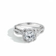 Verragio Venetian Round Flower Halo Engagement Ring Setting front view