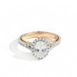 Verragio Couture Two Tone Oval Halo Engagement Ring Setting