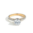 Verragio Couture Two Tone Round Pave Engagement Ring Setting
