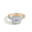 Verragio Couture Round Double Cushion Halo Engagement Ring Setting