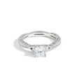 Tacori Classic Crescent Winding Half-Way Engagement Ring