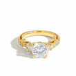Verragio Insignia Three Stone Engagement Ring in Yellow Gold