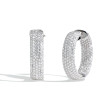 8.47ctw Oval In and Out Diamond Hoop Earrings