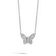 Baguette Diamond Butterfly Necklace