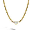 Trapezoid Diamond Bezel Cuban Link Necklace