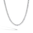 30 Carat Diamond Tennis Necklace in 18K White Gold