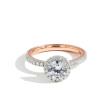 Verragio Tradition Two Tone Round Diamond Halo Engagement Ring Setting