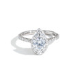 Tacori Inflori Pear Bloom Pavé Diamond Engagement Ring Setting
