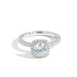 Verragio Tradition White Gold Cushion Halo Round Diamond Engagement Ring Setting
