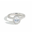 Verragio Tradition Halo Pavé Diamond Oval Engagement Ring Setting front view