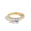 Round Diamond Pavé Engagement Ring Setting