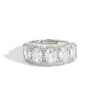 Henri Daussi Cushion Diamond Halo Wedding Ring