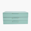 WOLF Sophia Jewelry Box with Drawers in Jade Green