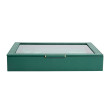 WOLF Sophia Window Jewelry Box in Forest Front View