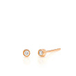 EF Collection Diamond Bezel Stud Earrings